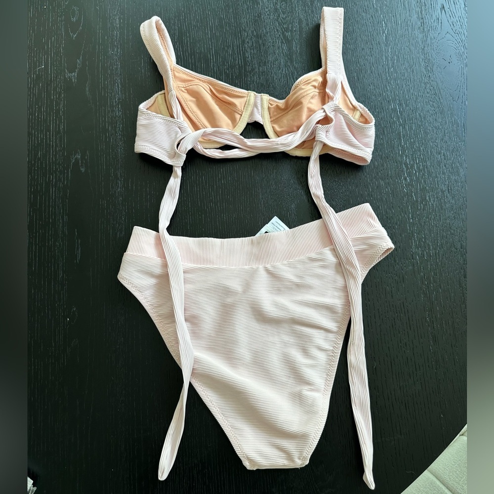 J. Crew Ribbed Crossed Bikini Set - Picture 2 of 6